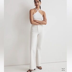 Madewell the Perfect Vintage Flare Jean White Jean Stretch lightweight size 30